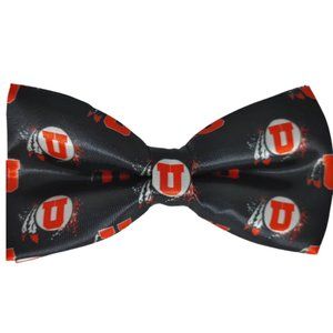 University of Utah bow tie, Black! Utah Utes pretied bow tie, black Utah Utes